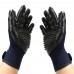 FixtureDisplays® Pet Grooming Gloves, Enhanced Five Finger Design, Great for Cats, Dogs & Horses, Long & Short Fur, Gentle De-Shedding Brush, Left & Right 18457